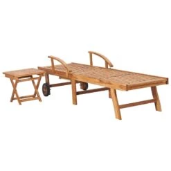 VidaXL Ligbedden 2 St Met Tafel Massief Teakhout 7 VidaXL Ligbedden 2 St Met Tafel Massief Teakhout -Beliani Winkel a3f1eff27d664b19884993c3ce715fa8