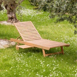 Happy Garden Zonnebaden KANAWA - Bruin - Acacia -Beliani Winkel a45aa3a766384593a02afe6195d308d1