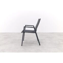 Atmos Stapelbare Tuinstoel - Antraciet -Beliani Winkel a62ee0b12bee44bbaee2c2e48c04f6a9