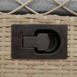 VidaXL - Tuinstoel - Beige - Poly Rattan -Beliani Winkel a671a4e6871e40bb869890b76c45a73f