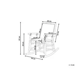 Beliani Schommelstoel FRIGOLE - Lichte Houtkleur Bamboehout -Beliani Winkel a7bf54dc45014ffa925159eb79e7307a