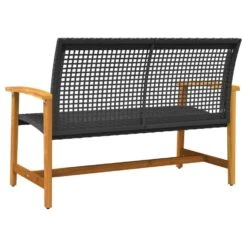 VidaXL - Tuinbank - Zwart - Poly Rattan En Acaciahout - 112 Cm 14 VidaXL - Tuinbank - Zwart - Poly Rattan En Acaciahout - 112 Cm -Beliani Winkel a83a62defea34ff4b13e0b3846fd0776