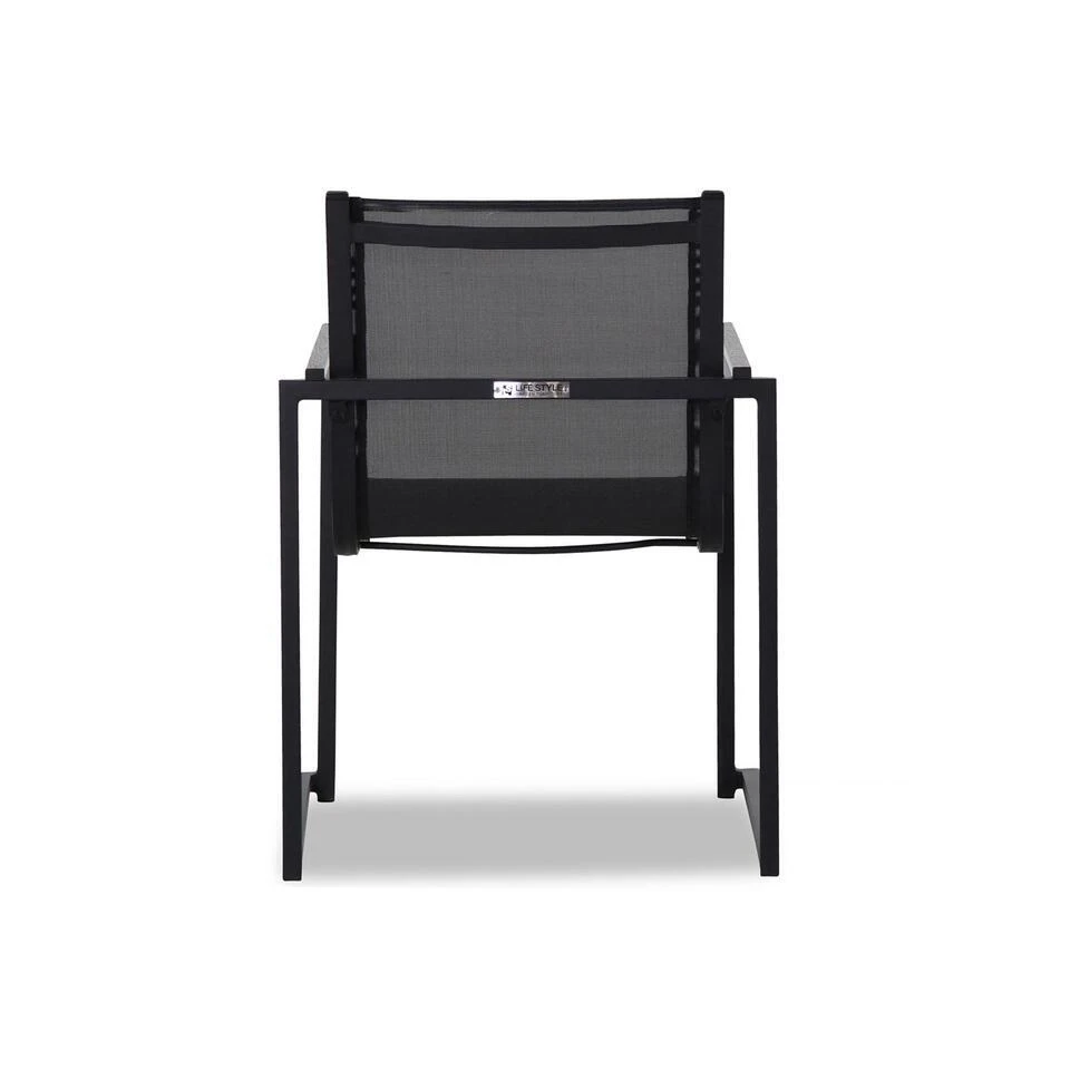 Tuinstoel Stapelbaar Textileen Grijs-antraciet Lifestyle Garden Furniture 5 Tuinstoel Stapelbaar Textileen Grijs-antraciet Lifestyle Garden Furniture - Afbeelding 5