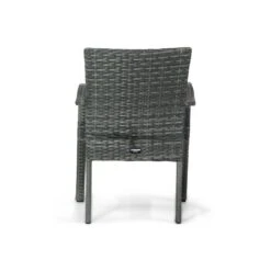 Tuinstoel Wicker Grijs-antraciet Domani Furniture Albergo -Beliani Winkel a95c2bdf805846ceb62c405588aa8841