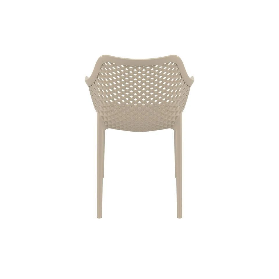 Madino Air Stapelbare Stoel - Taupe 2 Madino Air Stapelbare Stoel - Taupe - Afbeelding 2