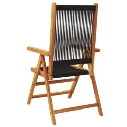 VidaXL- Tuinstoelen - Zwart - Massief Acaciahout En Polypropeen - 2 Stuks -Beliani Winkel aa7629894b1d44cb82e0df21e40f6836