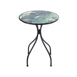 COZZANA - Tuintafel - Zwart - Metaal -Beliani Winkel ab95714958ba4f50a14b4ca02359d892