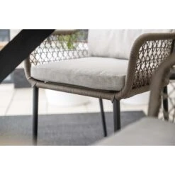Toledo Dining Fauteuil - Carbon Black - Taupe - Valley Sand -Beliani Winkel ac02ae0d70e340bfb69f0c4b014a6631