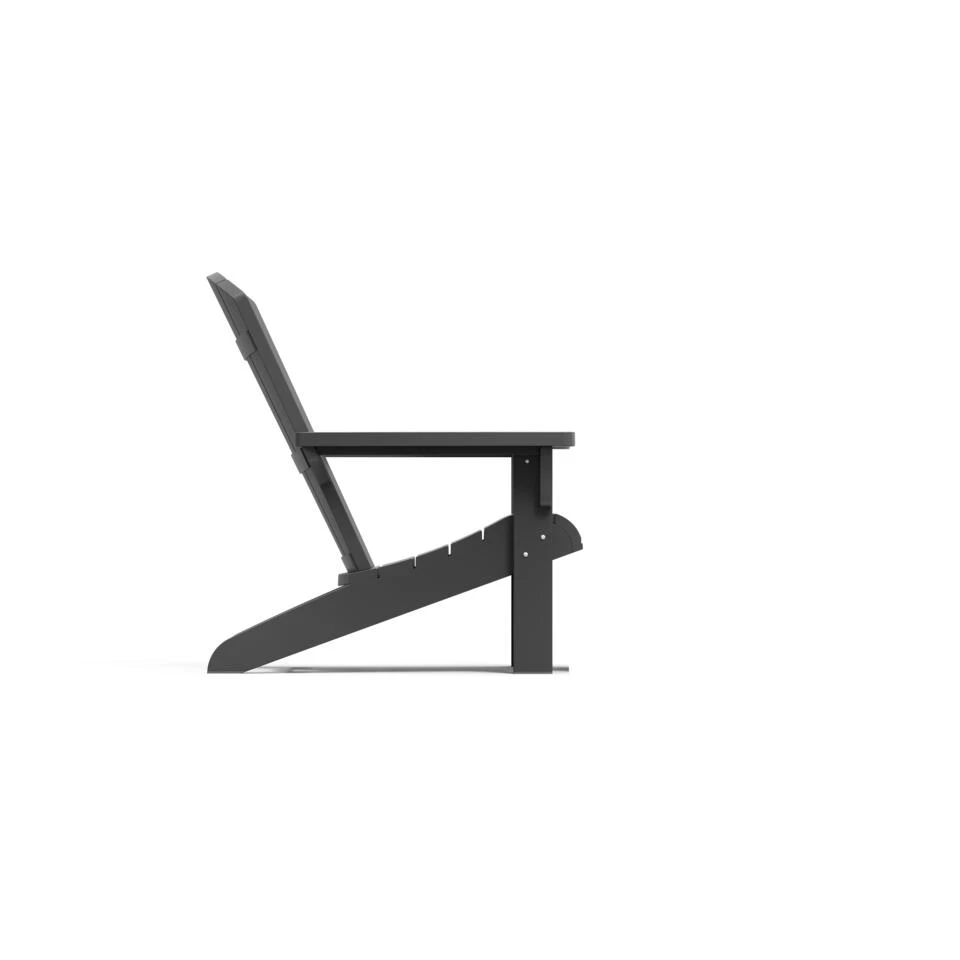 Keter Troy Adirondack Tuinstoel - Set Van 2 - 81x80x96,5cm - Zwart 4 Keter Troy Adirondack Tuinstoel - Set Van 2 - 81x80x96,5cm - Zwart - Afbeelding 4