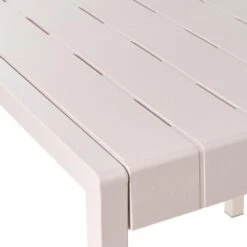 BARTICA - Tuintafel - Beige - 81 X 84 Cm - Synthetisch Materiaal -Beliani Winkel ada8d6b146db48a8a86ec3c996da1a80