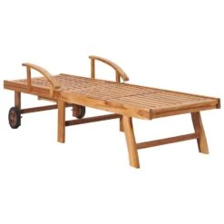 VidaXL Ligbedden 2 St Met Tafel En Kussens Massief Teakhout -Beliani Winkel ae47a987c51e4cc9b6478f283f28d470