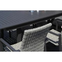 Tuinstoel Stapelbaar Wicker Grijs-antraciet Lifestyle Garden Furniture Upton -Beliani Winkel ae5257953a75421abd867b74342ac4be