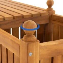 CLP Teakbank Boston 210 Cm -Beliani Winkel ae53ef1836244ec3bf9f9b6f67267485