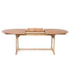Beliani Verlengbare Tafel MAUI - Lichte Houtkleur Acaciahout -Beliani Winkel af7ca12e7df343548ca61fc038e8c896