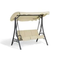 Beliani Schommelbank GARBO - Beige Polyester -Beliani Winkel b0e712a8967c414dac73bdd31f19fc5b