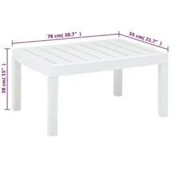 VidaXL Tuintafel 78x55x38 Cm Kunststof Wit 7 VidaXL Tuintafel 78x55x38 Cm Kunststof Wit -Beliani Winkel b1ef92e705264264910cdce2a6e0464a
