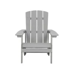 Beliani Tuinstoel ADIRONDACK - Grijs Kunsthout -Beliani Winkel b2514739c4ed42d480c75ece9ee47dd3