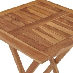 VidaXL Tuintafel Inklapbaar 60x60x75 Cm Massief Teakhout -Beliani Winkel b275e2f945d344099f3786aa49cb2e04