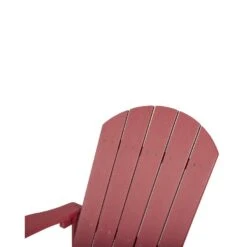 ADIRONDACK - Schommelstoel - Rood - Kunsthout -Beliani Winkel b27be854fc704de9866e24a3413f195b