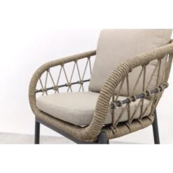 VDG Set Van 4 - Julia Dining Tuinstoel - Antraciet 22 VDG Set Van 4 - Julia Dining Tuinstoel - Antraciet -Beliani Winkel b2996337cb6644c7bdce4ffd42842053