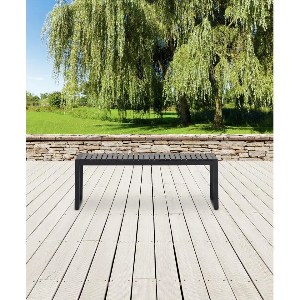 Lisomme Job Tuinbank Zwart - 120 X 43 Cm 2 Lisomme Job Tuinbank Zwart - 120 X 43 Cm - Afbeelding 2