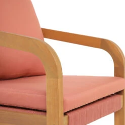 Set Van 2 Stoelen Voor Binnen En Buiten Van Massief Hout Beige Roze 15 Set Van 2 Stoelen Voor Binnen En Buiten Van Massief Hout Beige Roze -Beliani Winkel b385f49369dc4be7940242cf614330cb
