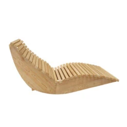 Merkloos HOME DELUXE Wave Houten Ligstoel WOLGA - 60 Cm -Beliani Winkel b407cc6cce4f4e74ab90347ed34f7980