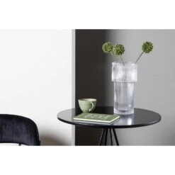 Fjôrd Bartafel Zwart Hout - 60x60x105cm - Bistro -Beliani Winkel b5b1cb6bd0a145bfbfd076ac9234d154