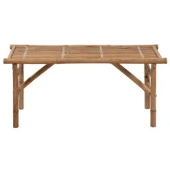 VidaXL - Tuinbank Inklapbaar Met Antraciet Kussen - Bamboe - 118x38x45 Cm 12 VidaXL - Tuinbank Inklapbaar Met Antraciet Kussen - Bamboe - 118x38x45 Cm -Beliani Winkel b5f01e82538e41a39020c599166df984