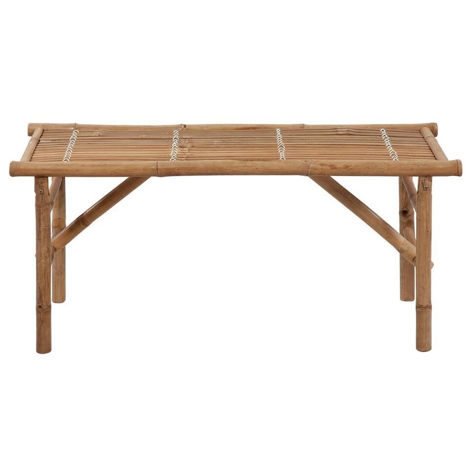 VidaXL - Tuinbank Inklapbaar Met Antraciet Kussen - Bamboe - 118x38x45 Cm 3 VidaXL - Tuinbank Inklapbaar Met Antraciet Kussen - Bamboe - 118x38x45 Cm - Afbeelding 3