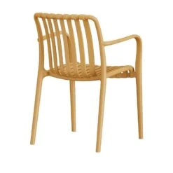 DS4U - Max Terrasstoel - Mosterd Geel -Beliani Winkel b67896f9d4f84d2bbd90dd6a3546192c