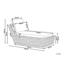 BELSITO - Ligstoel - Taupe - Rotan -Beliani Winkel b72c73bdc36e42219b9d0db174197f30