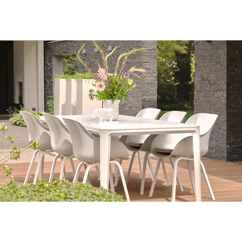 Hartman Le Soleil Element Dining Armstoel - Cotton White - 2 St. 4 Hartman Le Soleil Element Dining Armstoel - Cotton White - 2 St. - Afbeelding 4