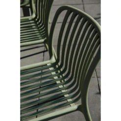 Housecraft Living Mante Tuinstoelen Kunststof Groen - Set Van 4 -Beliani Winkel b7d5c95625c74017b4368a098031fd14