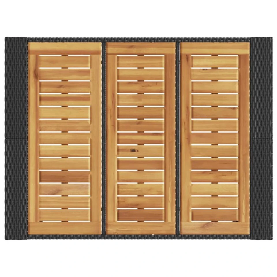 VidaXL - Tuinbartafel - Zwart - Poly Rattan - 105 X 80 X 110 Cm 8 VidaXL - Tuinbartafel - Zwart - Poly Rattan - 105 X 80 X 110 Cm - Afbeelding 8