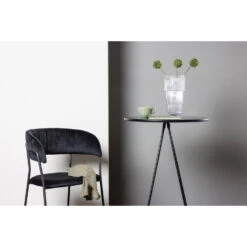 Fjôrd Bartafel Zwart Hout - 60x60x105cm - Bistro -Beliani Winkel b926364f94eb454ebf466635d0154620