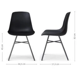 Nolon Noa-Pip Kunststof Tuinstoel Zwart - Zwart Onderstel 12 Nolon Noa-Pip Kunststof Tuinstoel Zwart - Zwart Onderstel -Beliani Winkel b92e33dcaa6548db82b339c9707b35c2