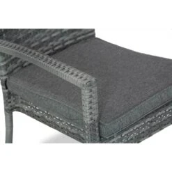 Tuinstoel Wicker Grijs-antraciet Domani Furniture Albergo -Beliani Winkel b9569b42369c470fb3357283c12ab6ce