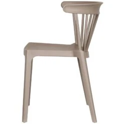WOOOD Bliss Tuinstoel Met Spijlen Kunststof Taupe - Set Van 2 -Beliani Winkel bb6cf1aa1fa04566b8a94bafeedfc3b2