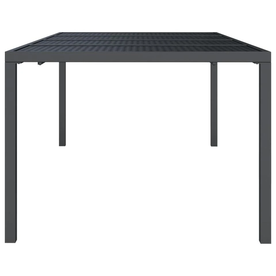 VidaXL - Tuintafel - Antraciet - Staal - 200 X 100 X 72 Cm 4 VidaXL - Tuintafel - Antraciet - Staal - 200 X 100 X 72 Cm - Afbeelding 4
