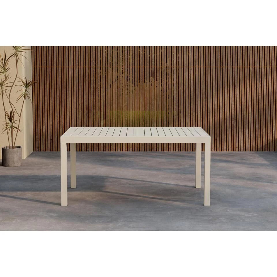 Svea - Pavel Tuintafel Uitschuifbaar - 160/240 X 100x75 Cm - Beige 2 Svea - Pavel Tuintafel Uitschuifbaar - 160/240 X 100x75 Cm - Beige - Afbeelding 2