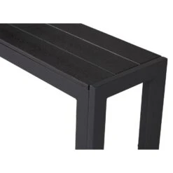 Lisomme Dylan Tuinbank Zwart - 132 X 30 Cm -Beliani Winkel bfda8605a651466e802b04f6c90ebb19