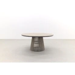 Trinxa Ronde Tuintafel Ø148 Cm. - Lichtgrijs -Beliani Winkel c07940a8296940398e1c100fc60873a2