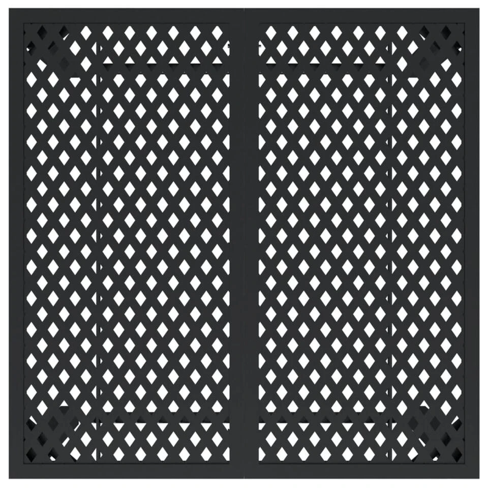 VidaXL - Tuintafel - Antraciet - Staal - 80 X 80 X 72 Cm 5 VidaXL - Tuintafel - Antraciet - Staal - 80 X 80 X 72 Cm - Afbeelding 5