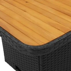 VidaXL - Tuintafel - Zwart - Poly Rattan En Hout - 90 X 55 X 71 Cm 20 VidaXL - Tuintafel - Zwart - Poly Rattan En Hout - 90 X 55 X 71 Cm -Beliani Winkel c0d4ba74bc6e4b279b584d16a4bab8a7