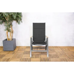 Sens-Line - Pisa Verstelbare Stoel - 65x62x110 - Aluminium -Beliani Winkel c0fba7875fae498f9385d6b5e1e4f431