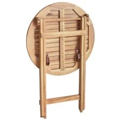 PROSSEDI - Bistrotafel - Lichthout - Acaciahout -Beliani Winkel c1898cbef5a6488cac9bad374639662d