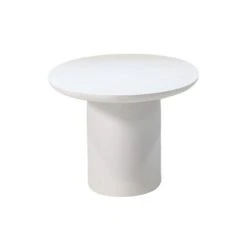 Tuintafel Ovaal - Wit Betonlook - 300x110x74cm - Myrna -Beliani Winkel c18ef2d1d9c7439c8b73546d48c539a7