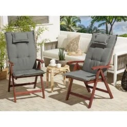 Beliani Inklapbare Tuinmeubels TOSCANA - Donkere Houtkleur Acaciahout -Beliani Winkel c1d991c0ffa840adb2d8575ab6200793