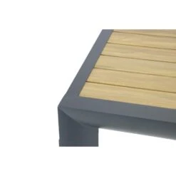 Dining Tuintafel Vierkant 100 X 100 Cm Aluminium Grijs Borello -Beliani Winkel c3b78c861fa7414fa75658c714a2277c